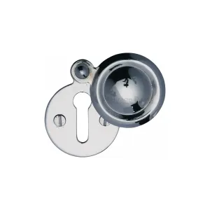 32mm Dia Round Keyhole Escutcheon With Plain Swing Cover