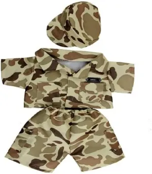 Army Officer Camo Teddy Bear Outfit