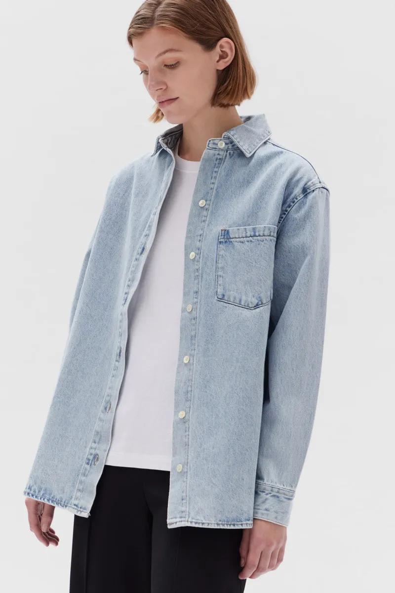 Assembly Label - Denim Overshirt - Light Stone