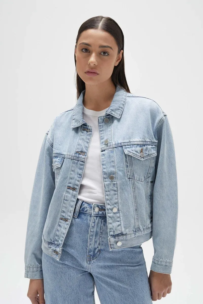 Assembly Label - Relaxed Denim Jacket - Light Stone