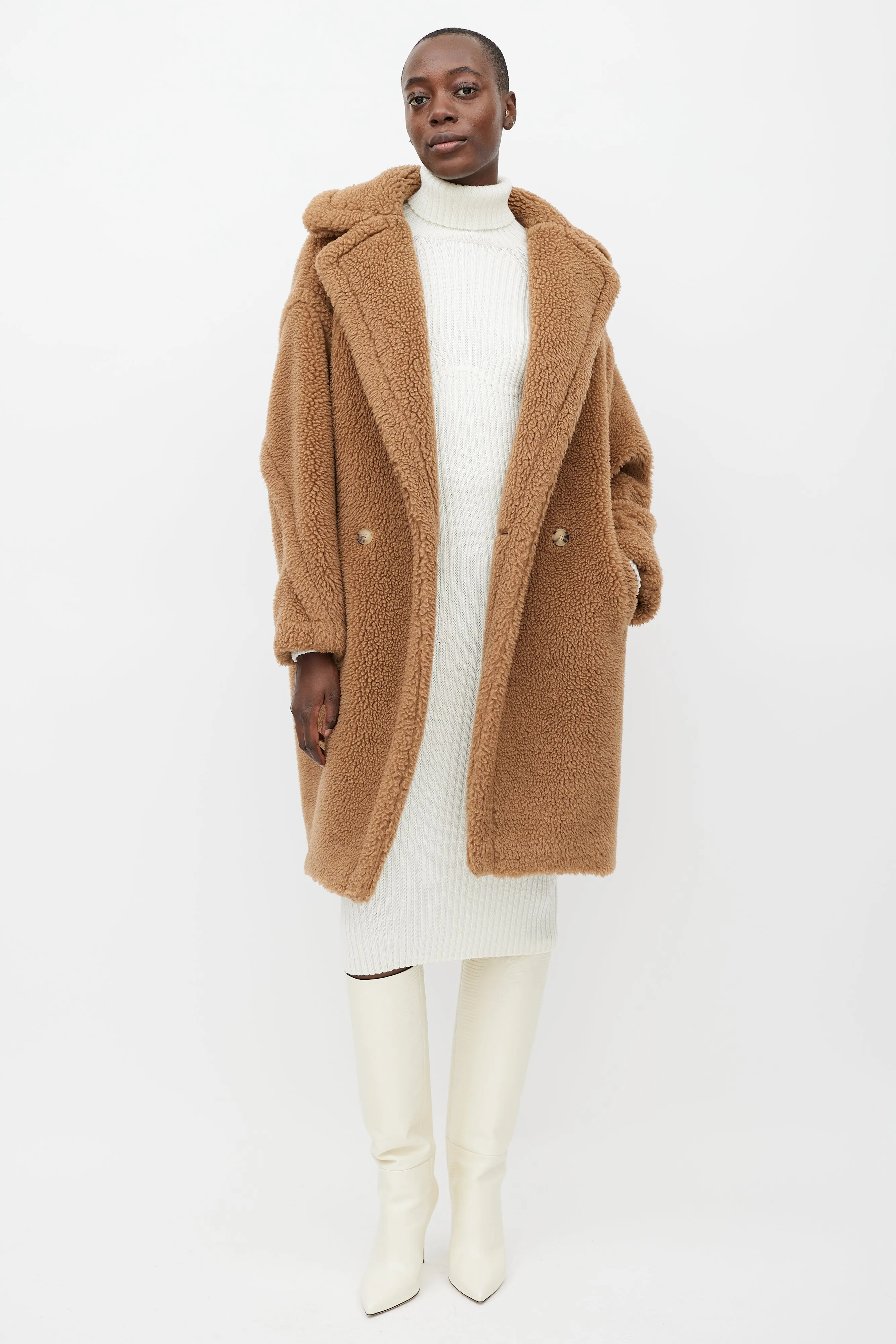 Beige Wool Tedgirl Coat