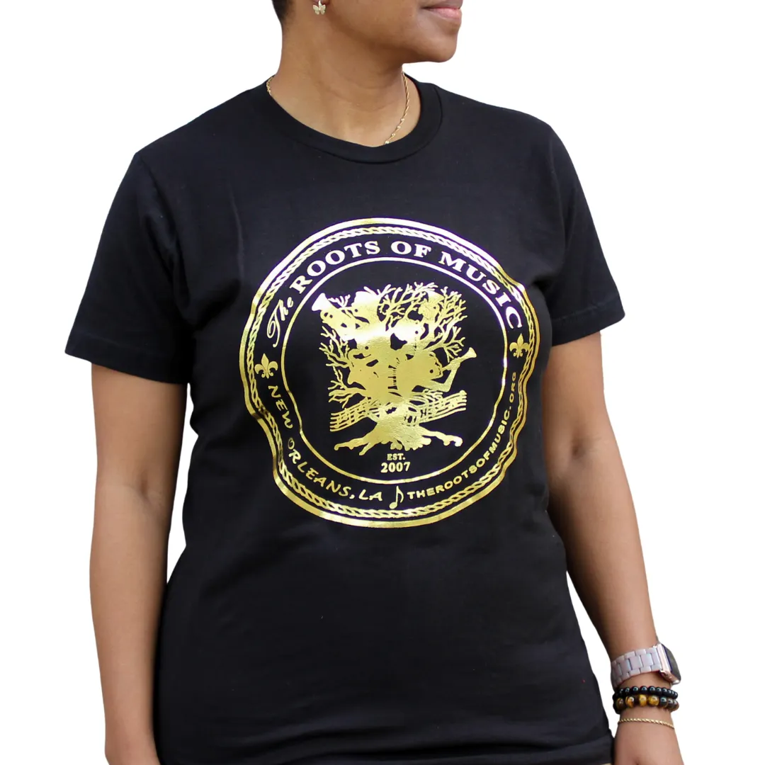 Black Gold Foil Tee