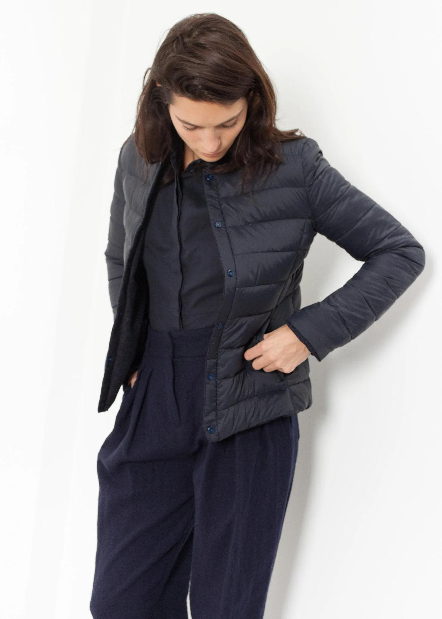 Camelia Reversible Jacket in Navy/Blue