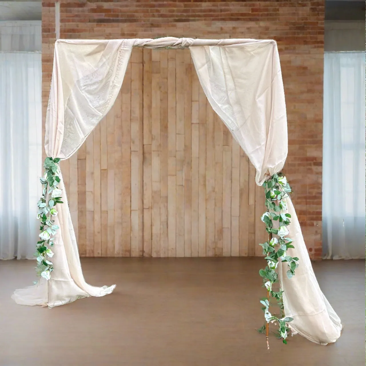 Champagne Wedding Draping Fabric 6m x 2.5m - Wedding Ceremony Backdrop or Table Runner