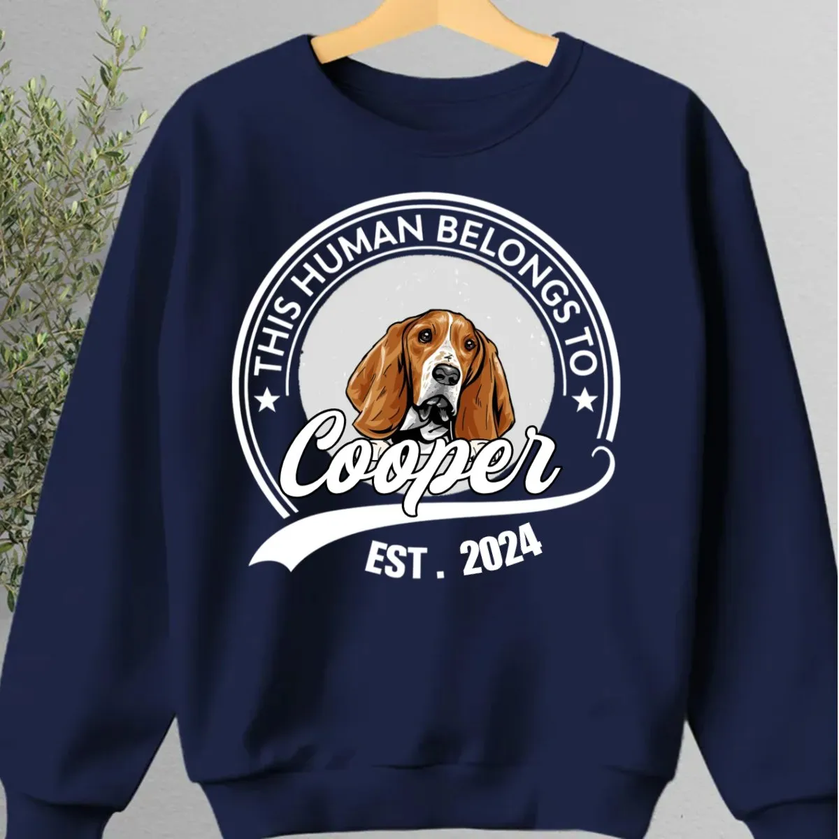 Dog Lovers - Human Belongs To Dog - Personalized Unisex T-shirt, Hoodie, Sweatshirt (VT)