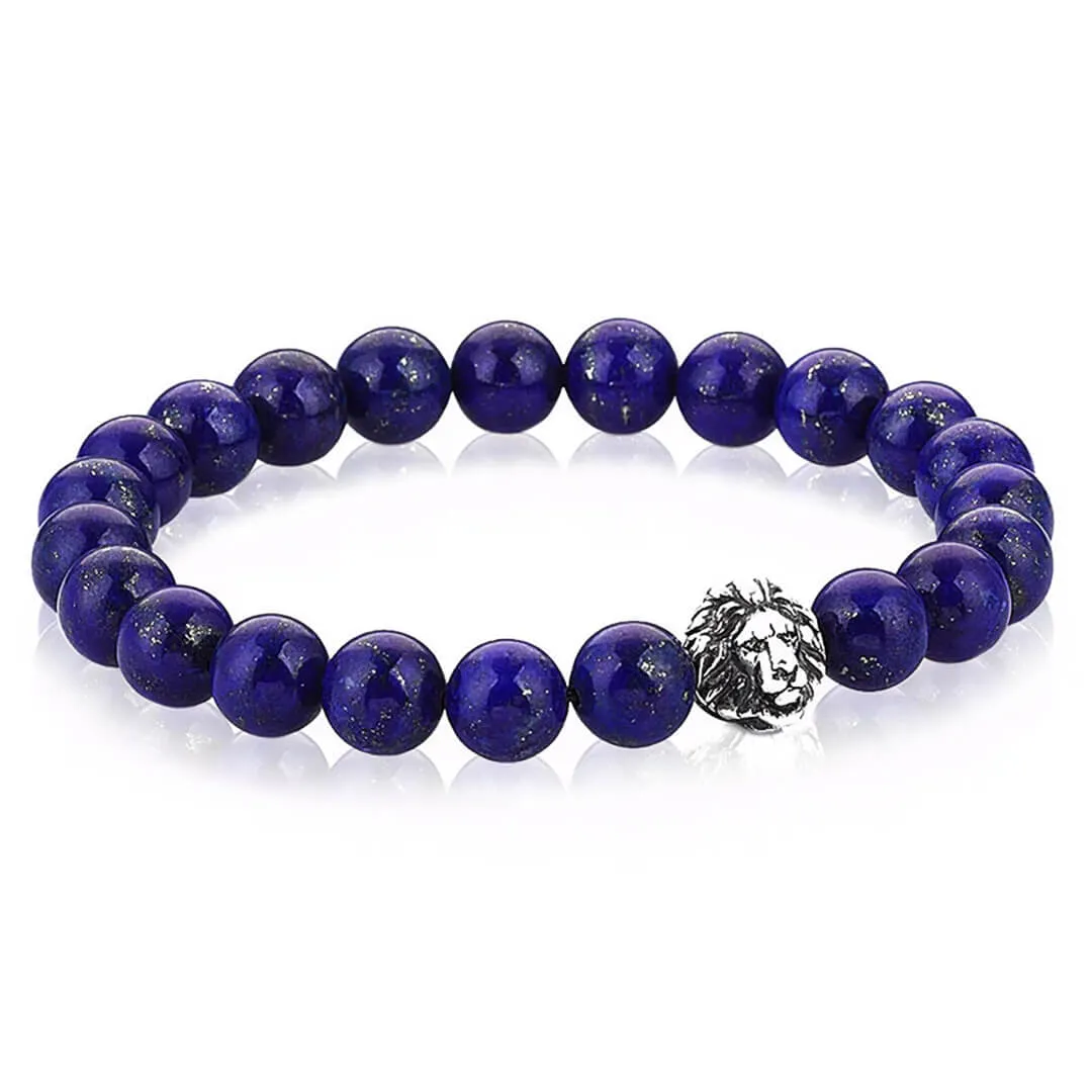 Exclusive Leo Beaded Bracelets - Solid Silver