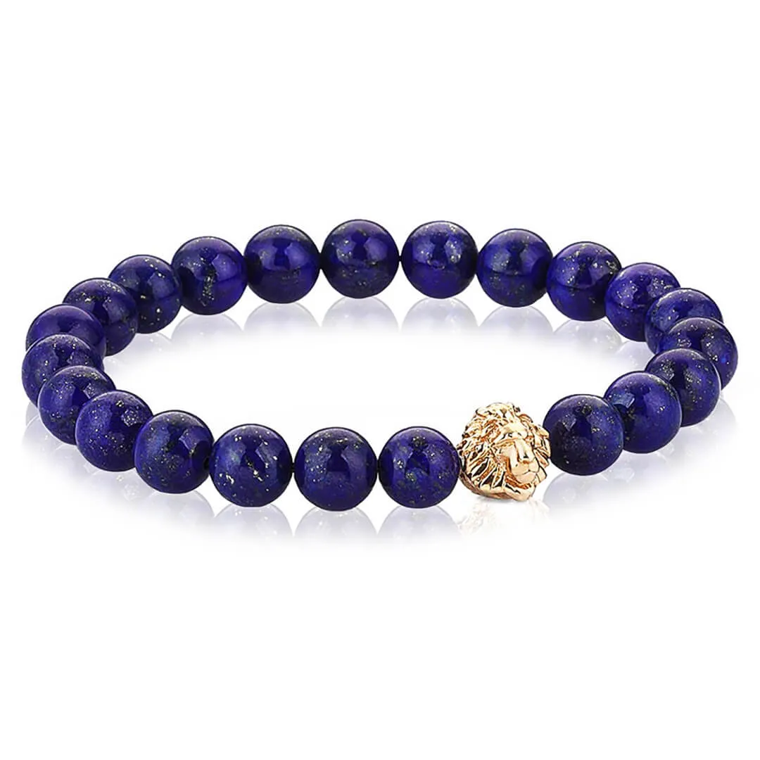 Exclusive Leo Beaded Bracelets - Solid Silver