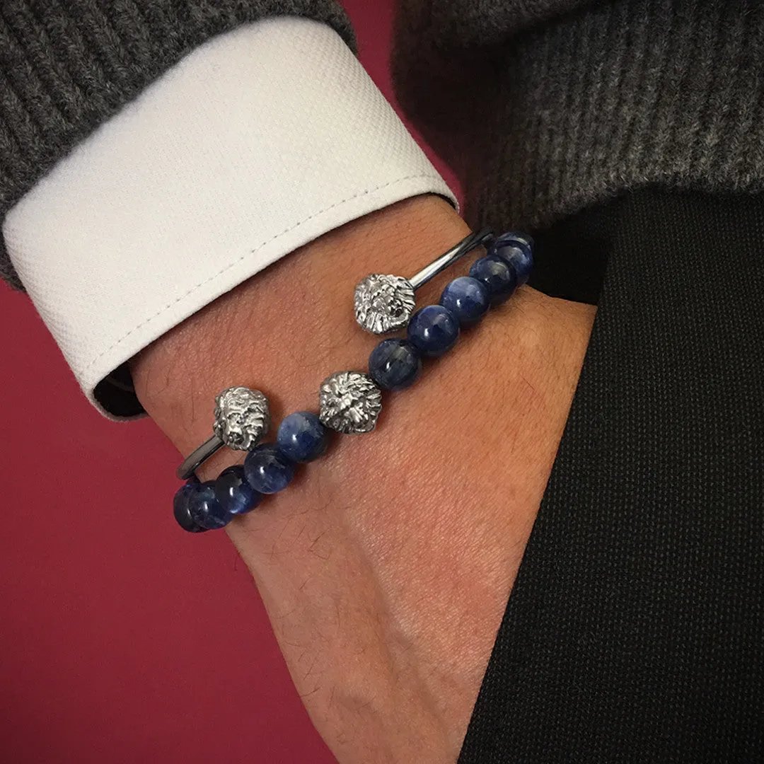 Exclusive Leo Beaded Bracelets - Solid Silver