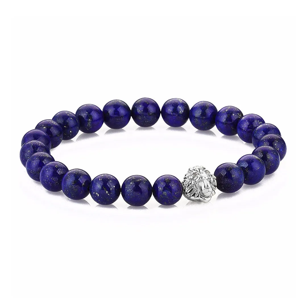 Exclusive Leo Beaded Bracelets - Solid Silver