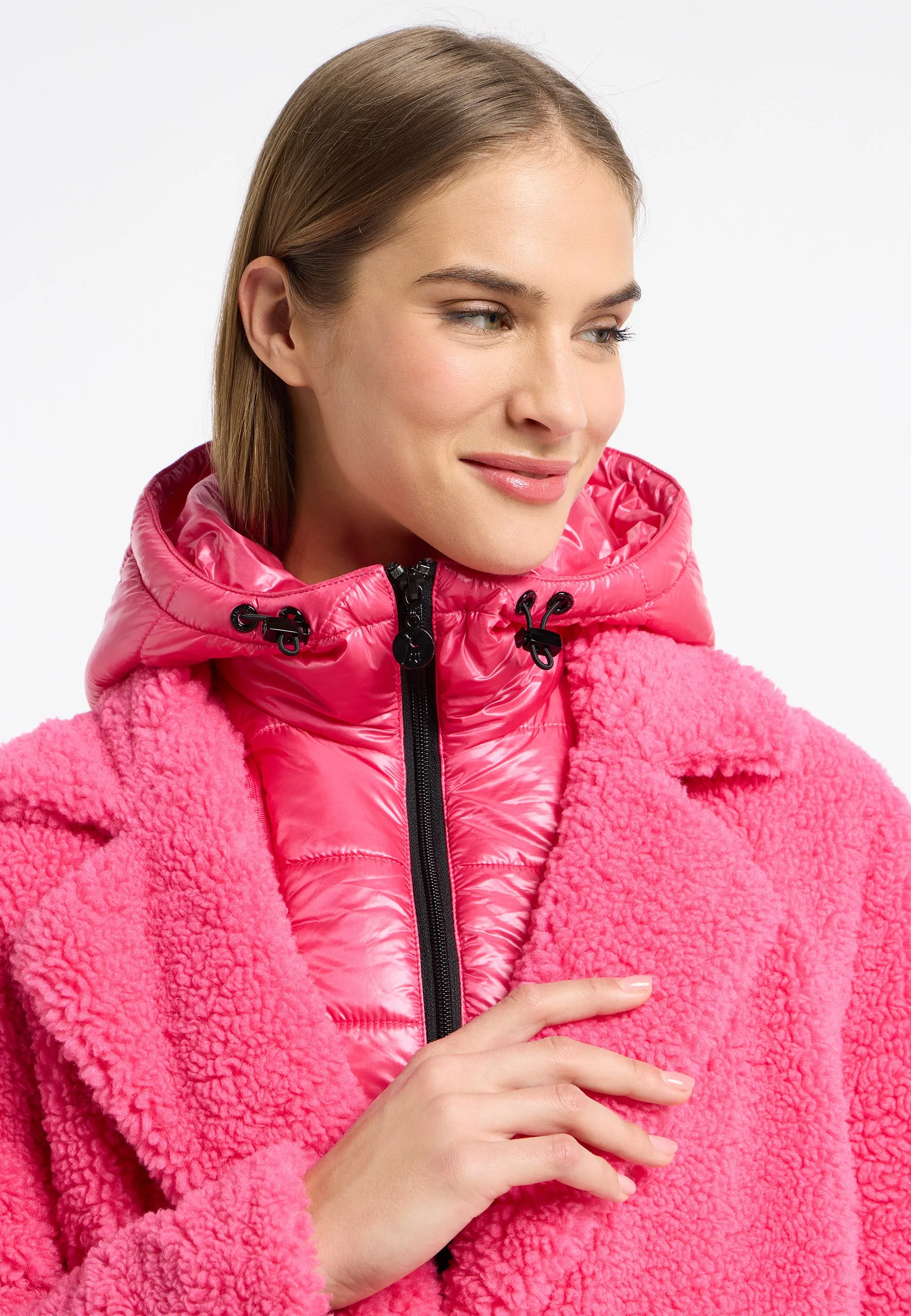 FRIEDA & FREDDIES Pink Faux Fur Jacket