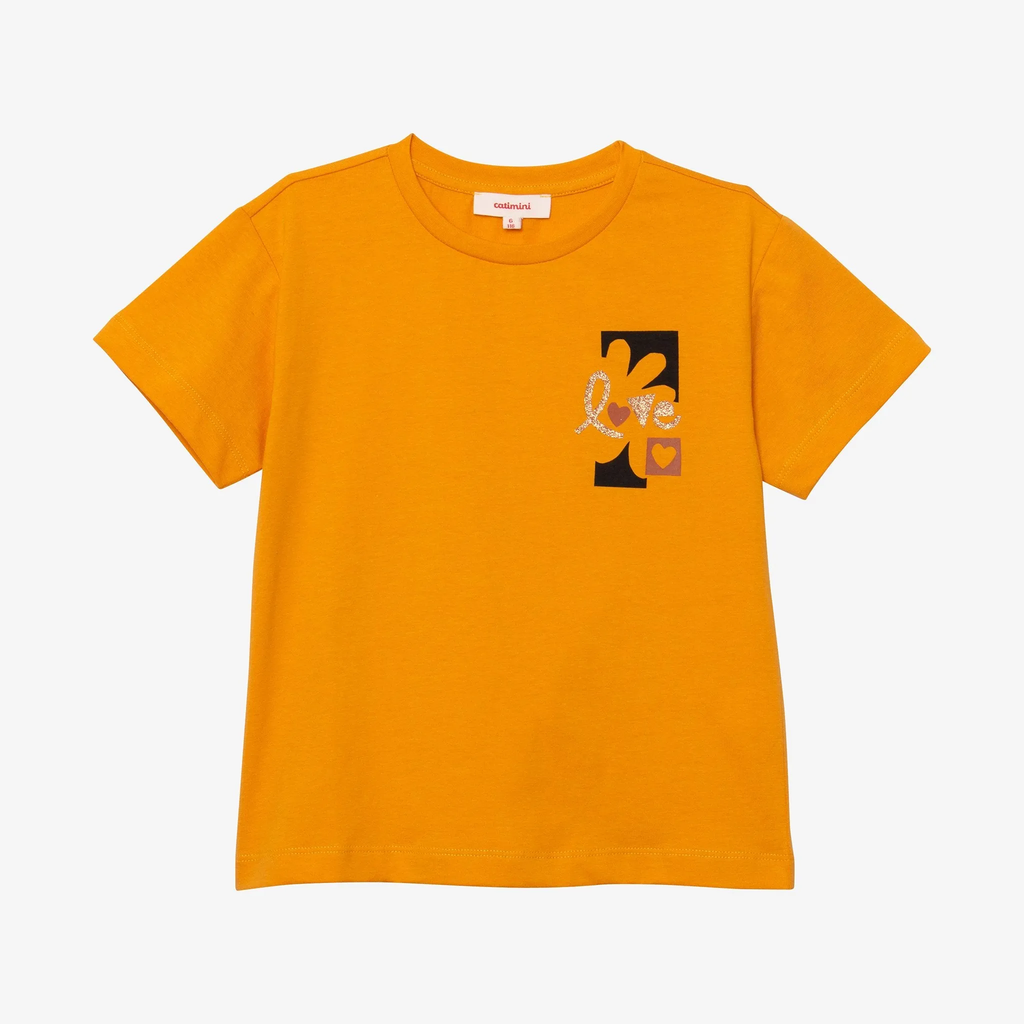 Girl saffron short sleeve T-shirt