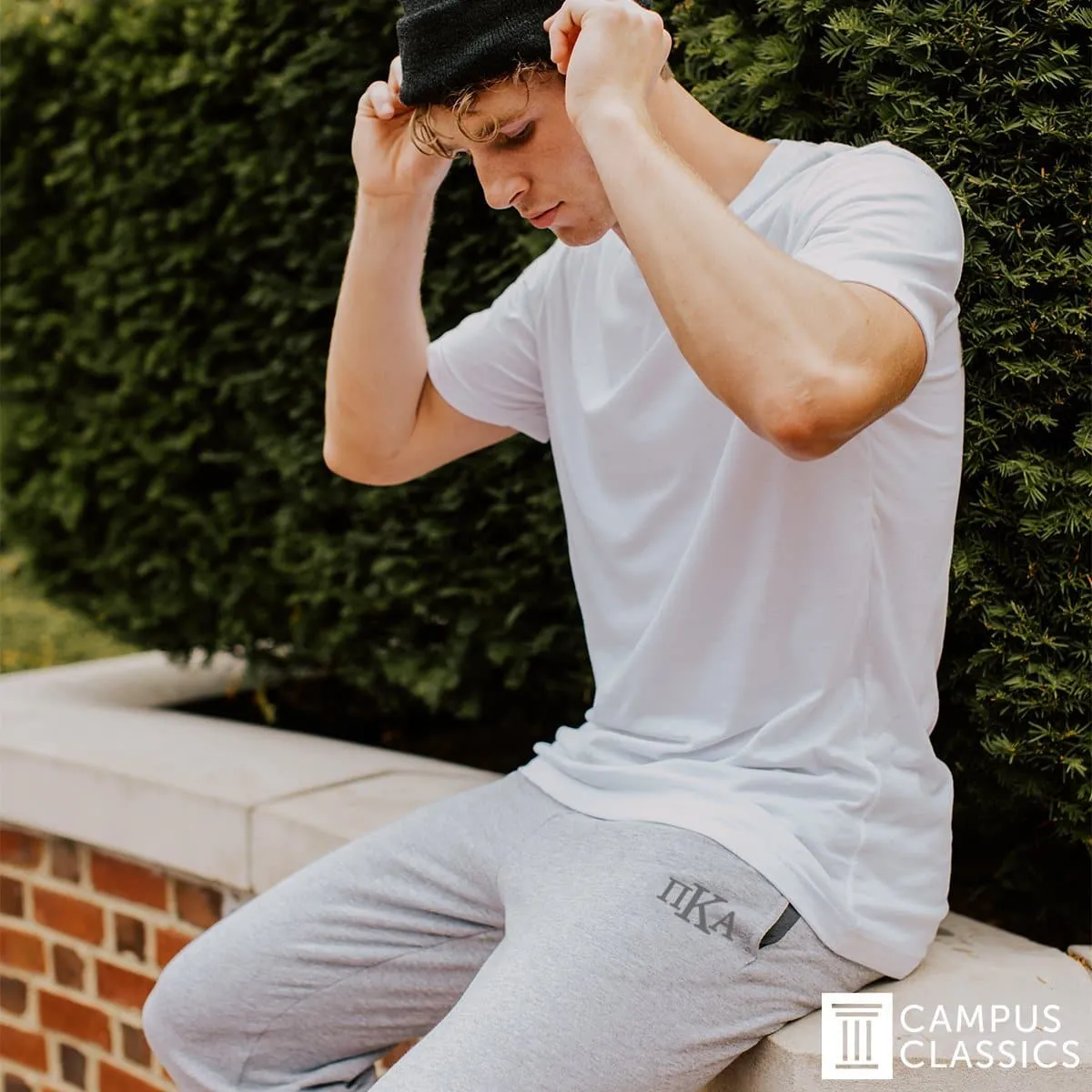 Heather Grey Contrast Joggers