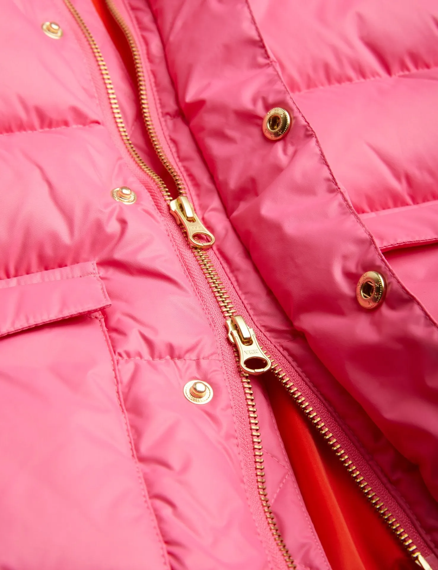 Heavy Hooded Puffer Jacket (Pink)