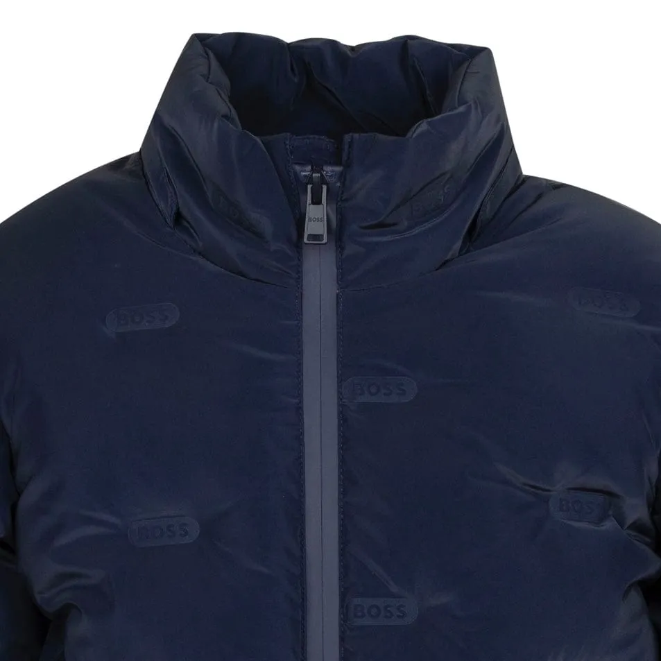 HUGO BOSS - Logo Puffer -  Navy