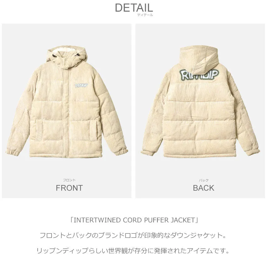 INTERTWINED CORD PUFFER JACKET RND8004 ダウンジャケット 返品無料 当日出荷