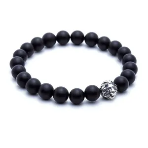 Leo Beaded Bracelet - Solid Silver