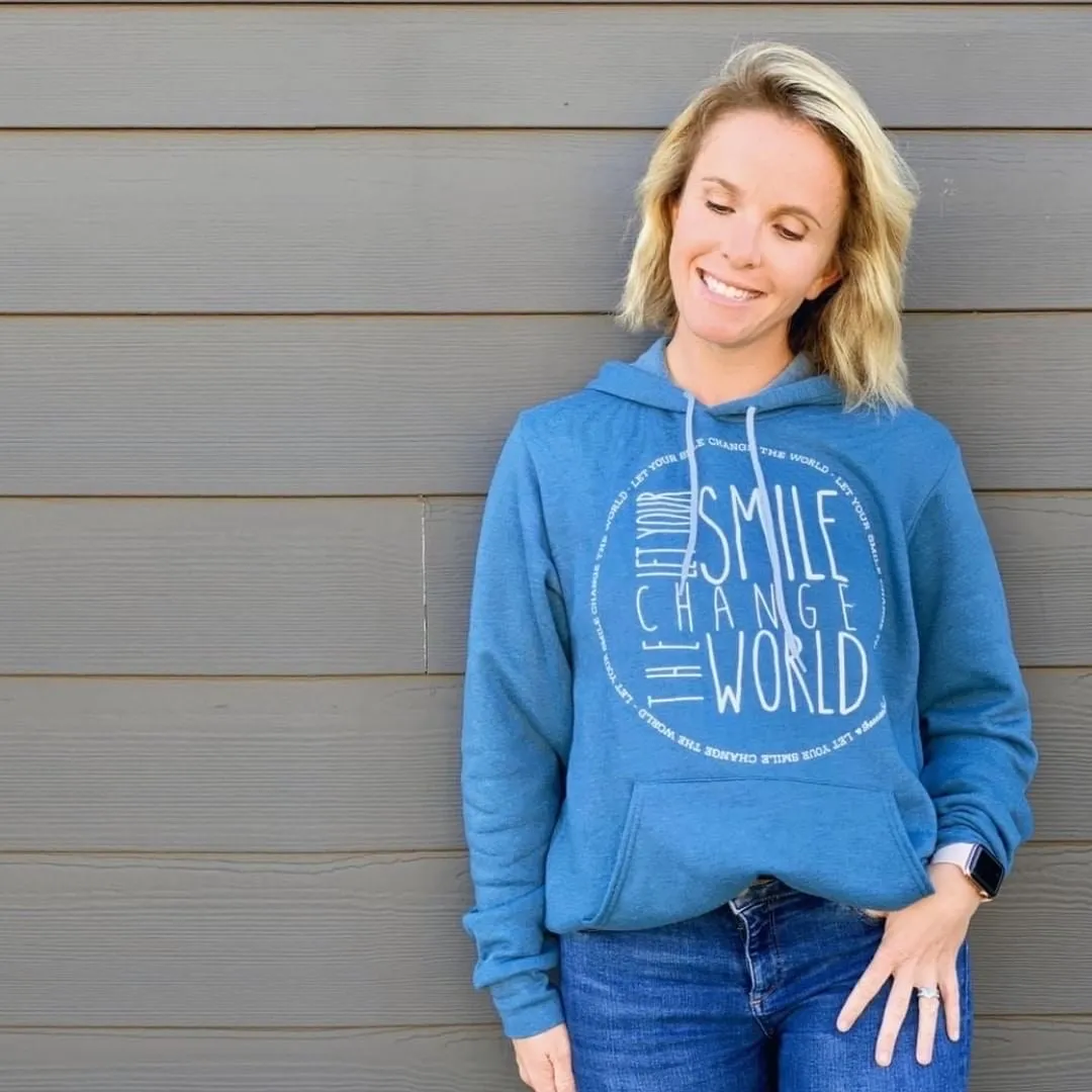 LET YOUR SMILE CHANGE THE WORLD ADULT HOODIE ♡ For Shannon