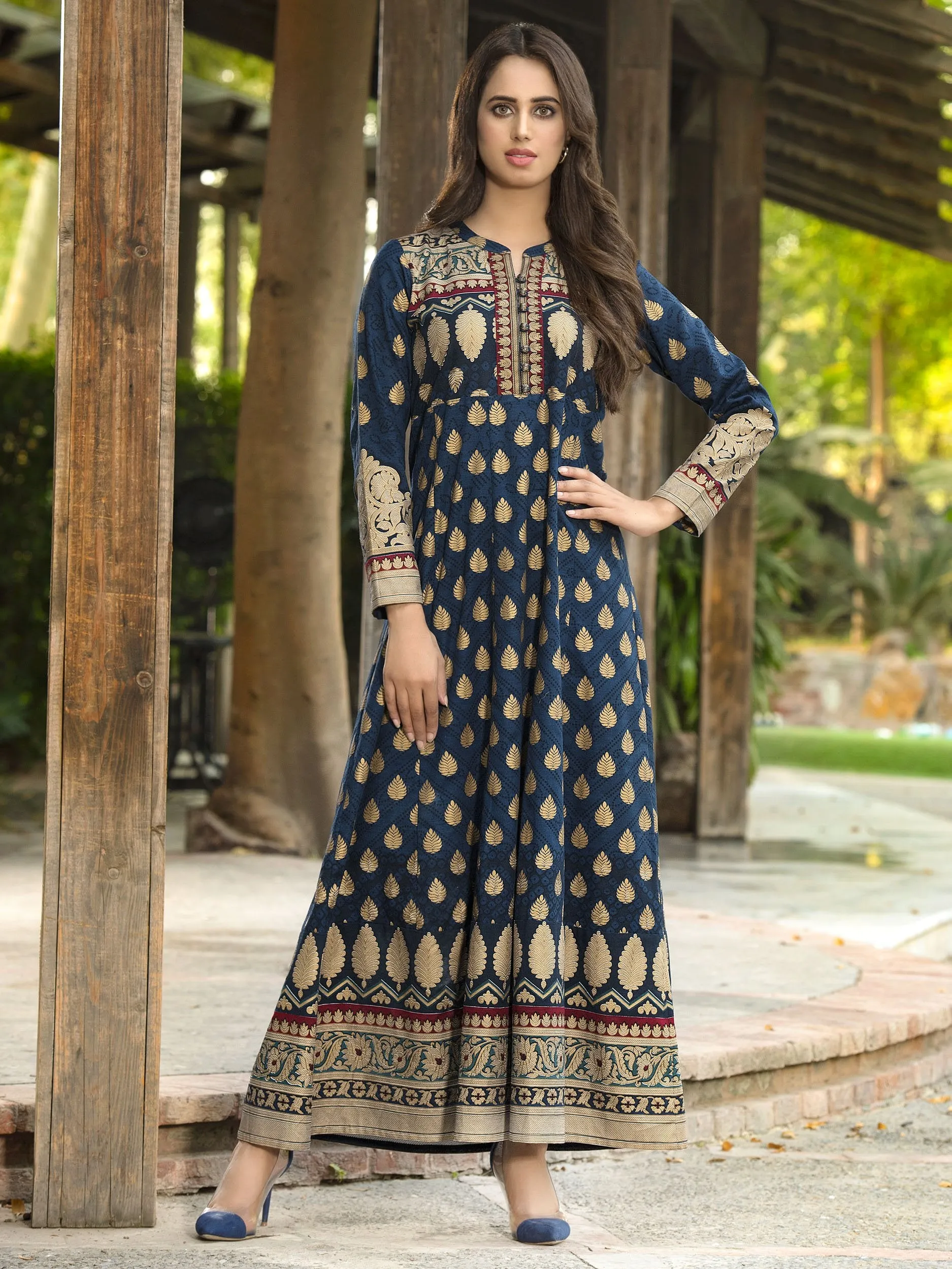 Limelight Winter Collection 2019 – Slub Khaddar Shirt – U0940-SSH-BLU