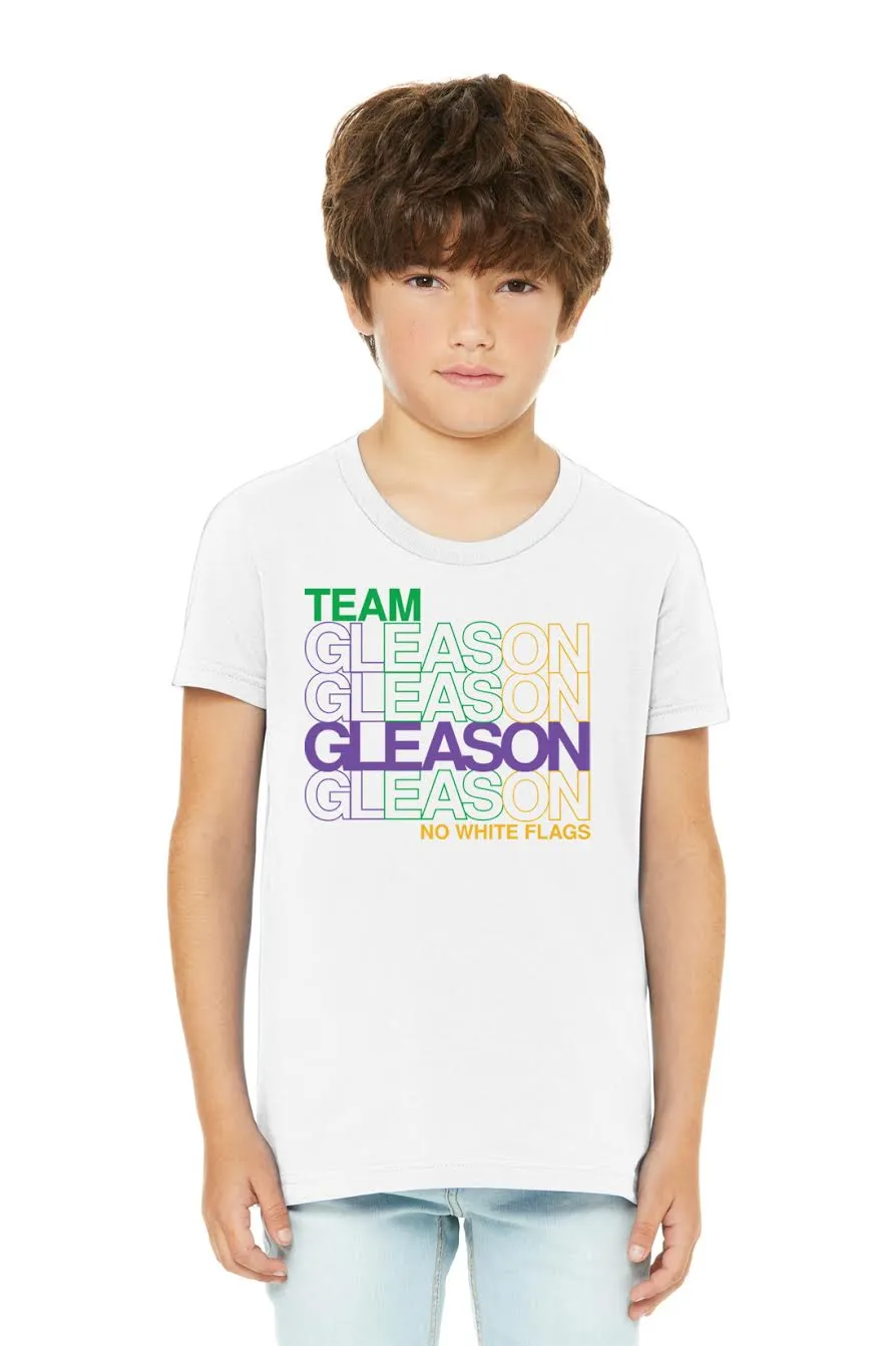 Mardi Gras - Purple Green Gold GLEASON T-Shirt - Kids