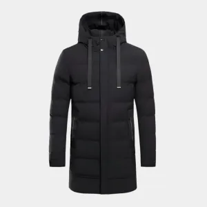 Minimalist Long Puffer Jacket - Cross & Crown