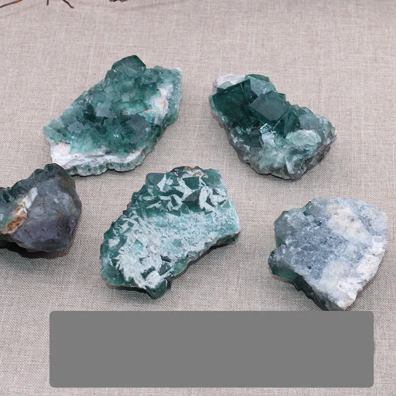 Natural Green Fluorite Rough Stone Ornament