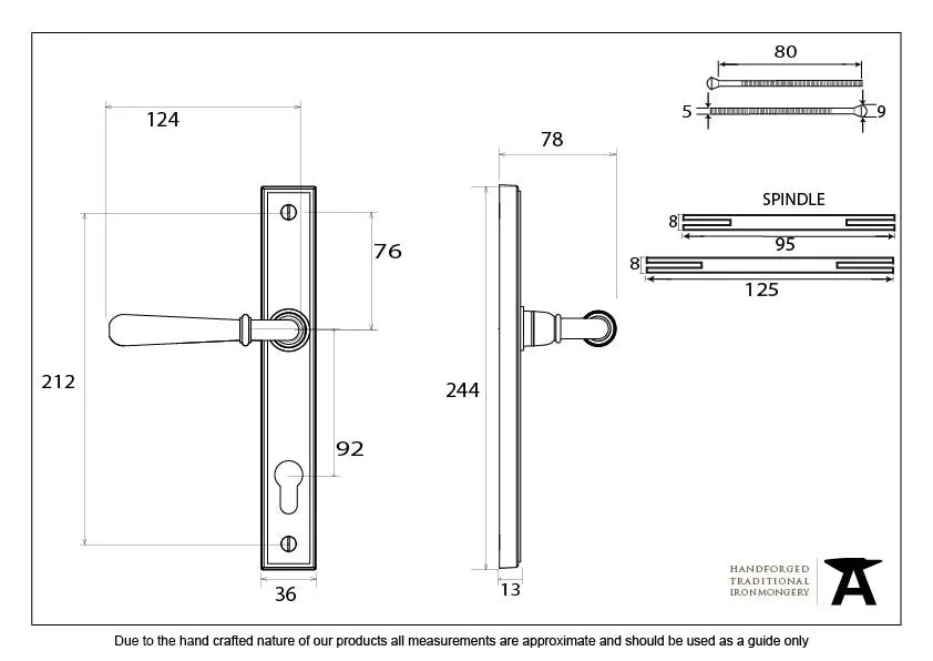 Newbury Slimline Lever Espagnolette Lockset