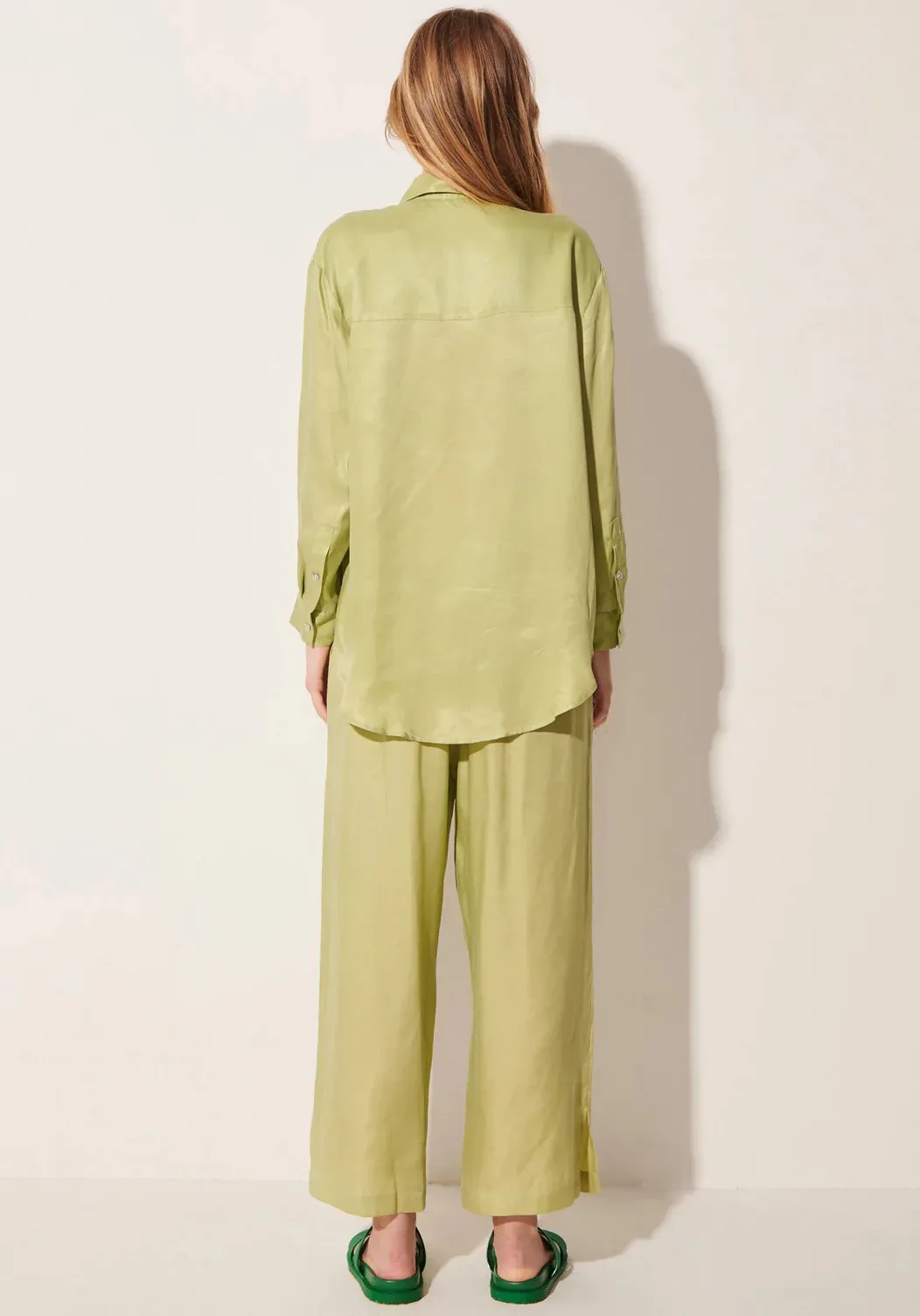 POL SICILY LONG SLEEVE SHIRT IN PISTACHIO