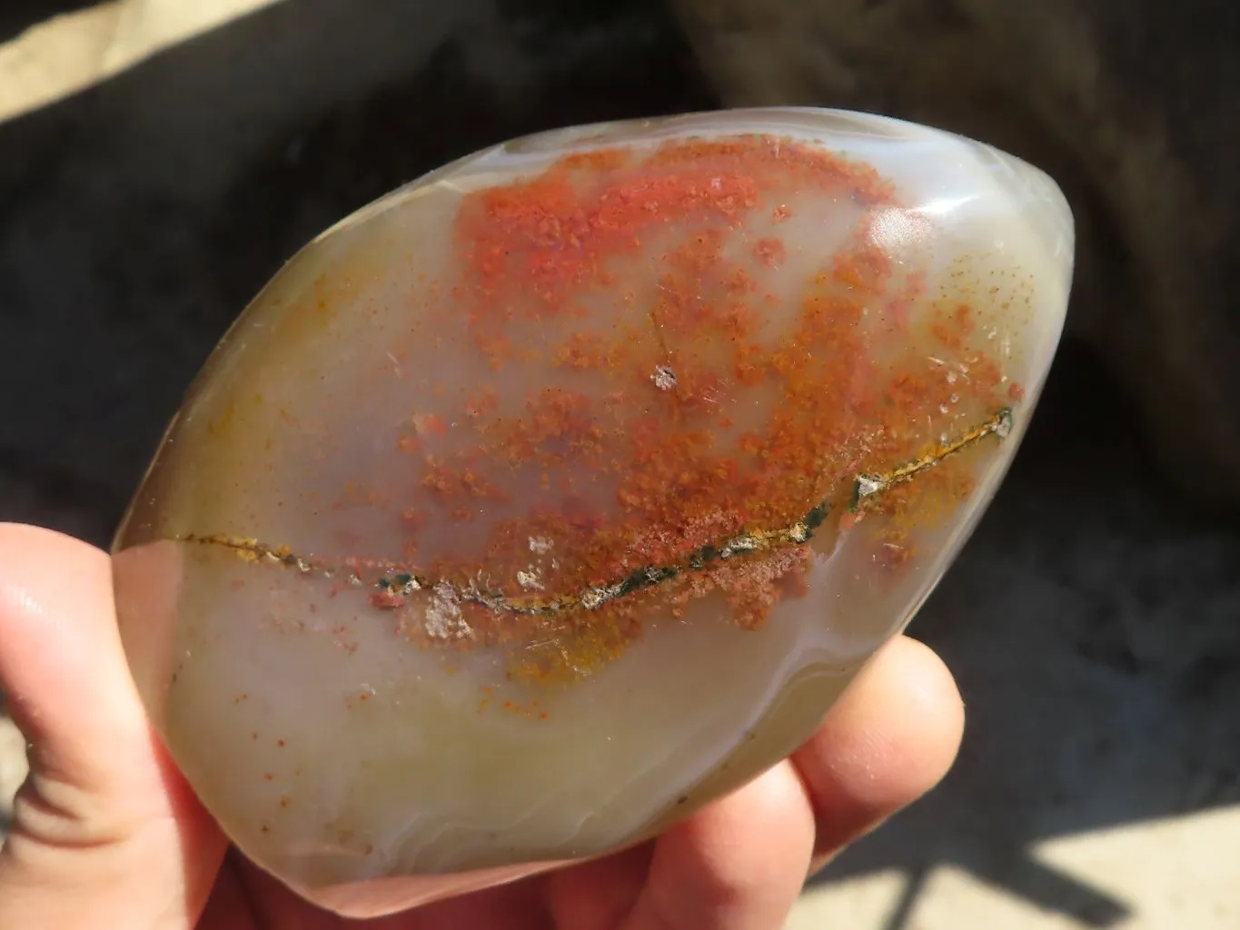 Polished Agate Standing Free Forms x 4 From Madagascar