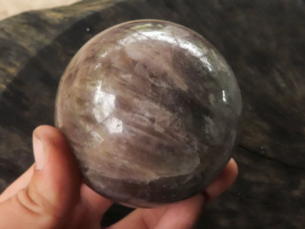 Polished Amethyst Spheres With Smokey-White Patterns x 2 From Madagascar