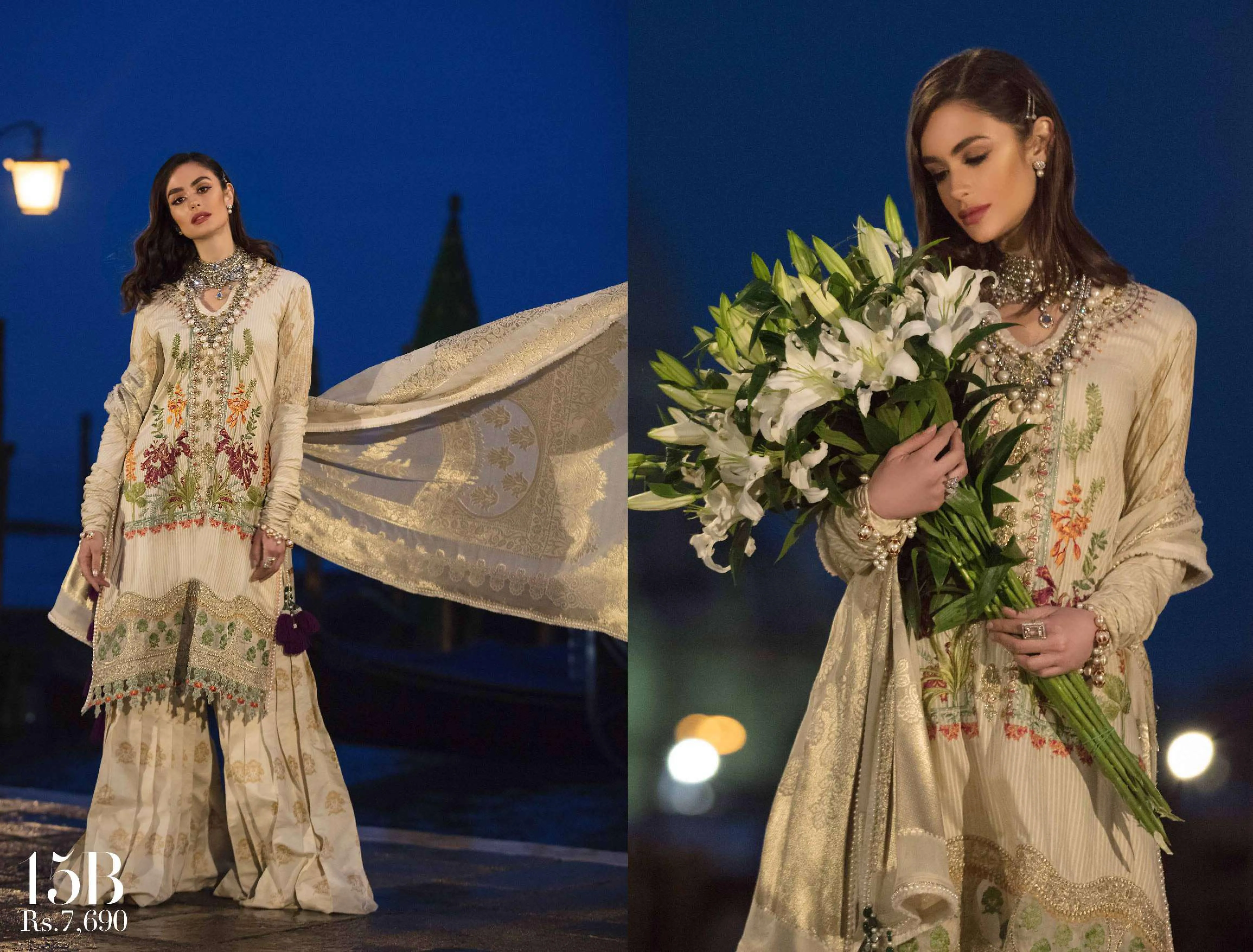 Sana Safinaz Luxury Lawn Collection 2019 – 15B - Est