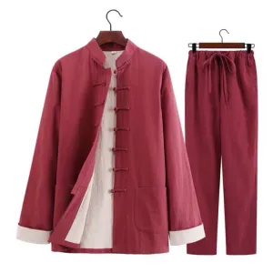 Tang Suit(2&3 Pieces) with Lined Jacket