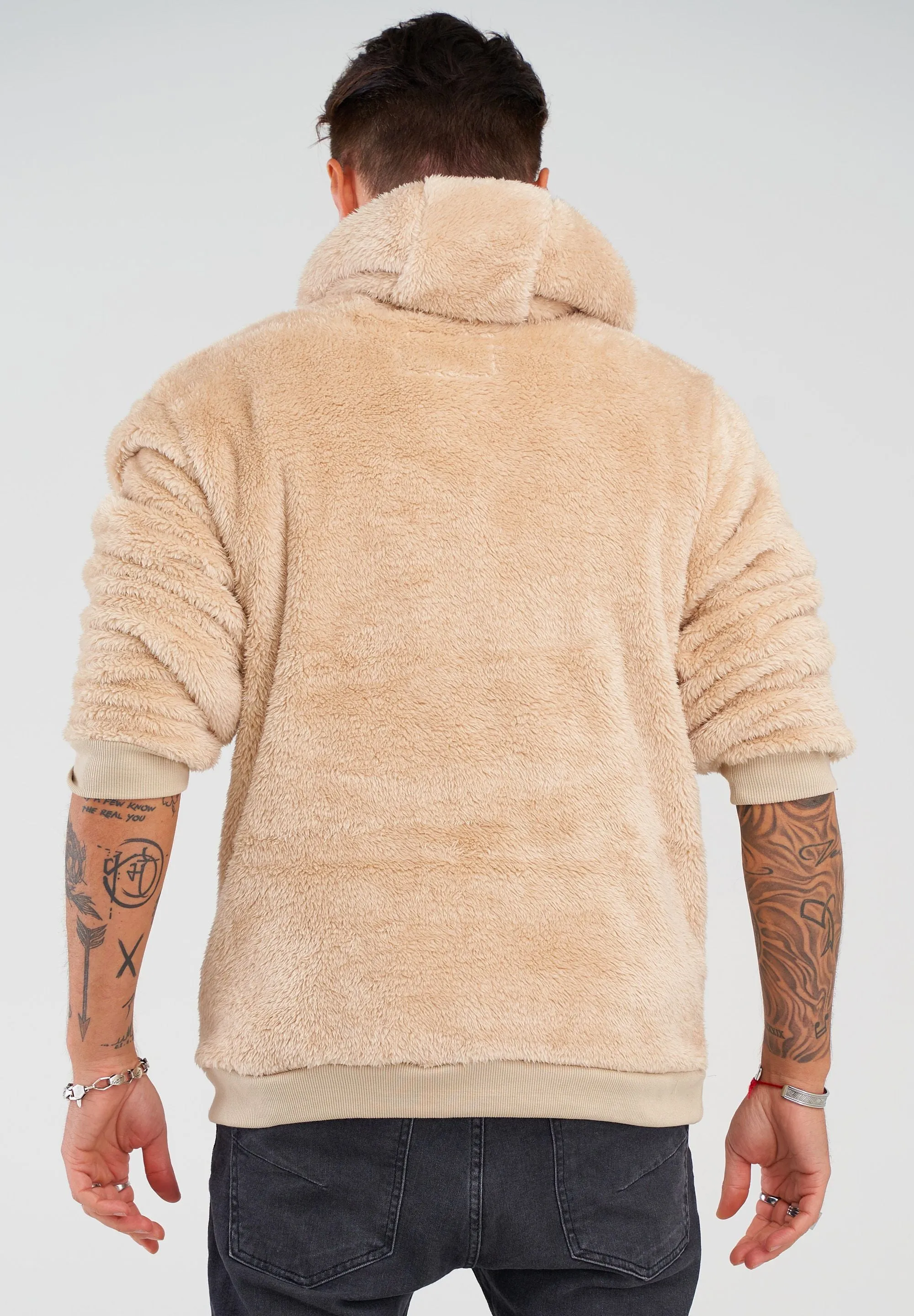 Teddy Fleece Hoodie MT-7450 Beige