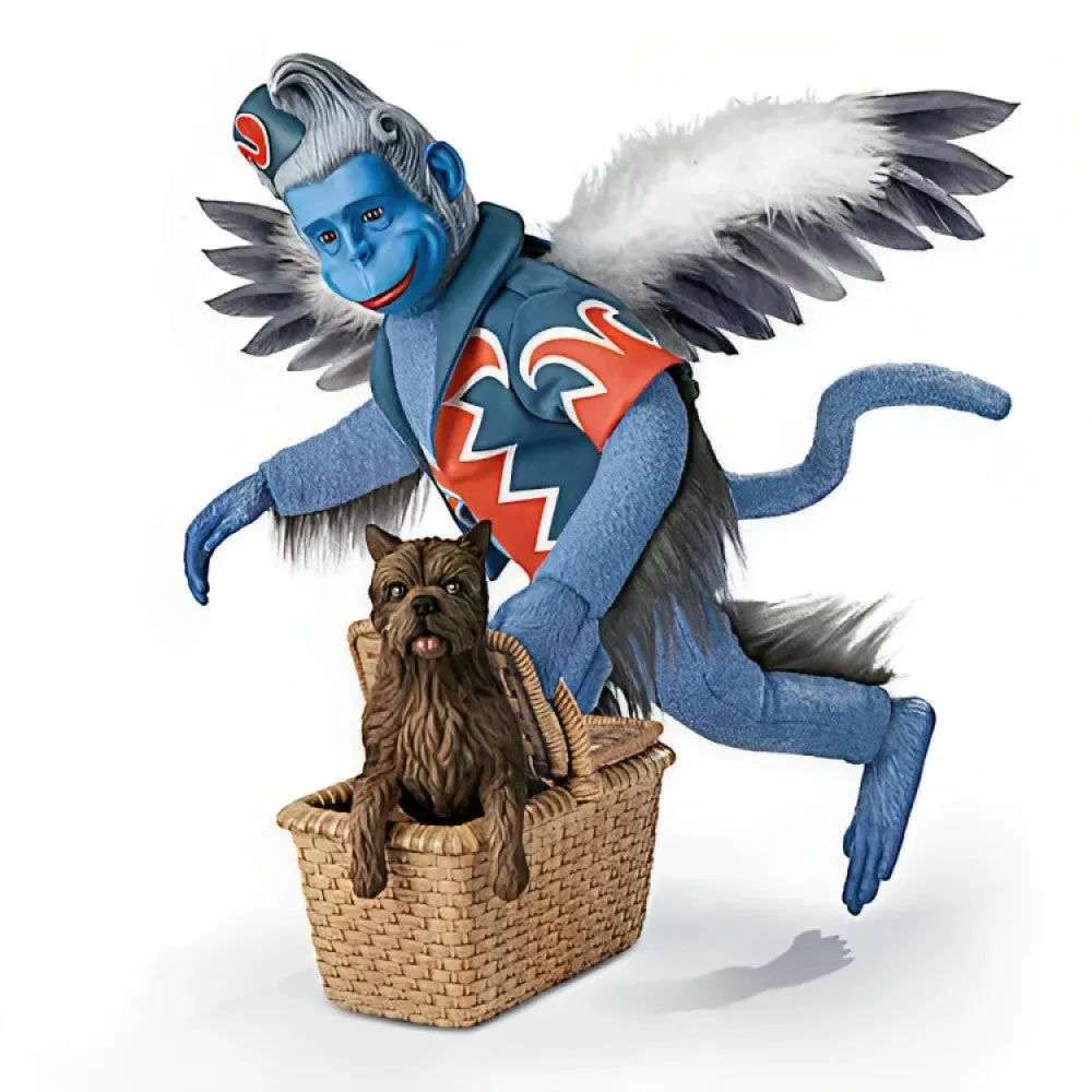 The Ashton-Drake Galleries The Wizard of OZ Portrait Figure Collection Issue #1: Winged Monkey with TOTO Handcrafted, Poseable Figure in Detailed Costume 16-Inches