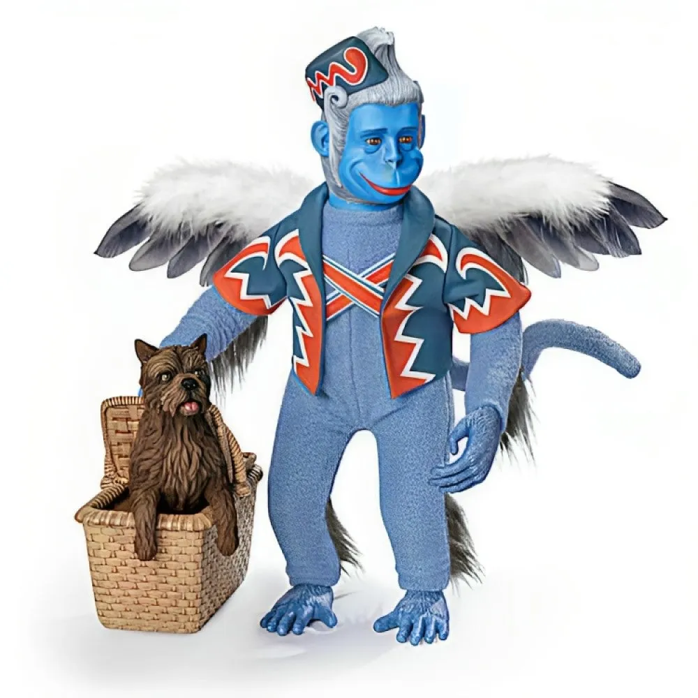 The Ashton-Drake Galleries The Wizard of OZ Portrait Figure Collection Issue #1: Winged Monkey with TOTO Handcrafted, Poseable Figure in Detailed Costume 16-Inches