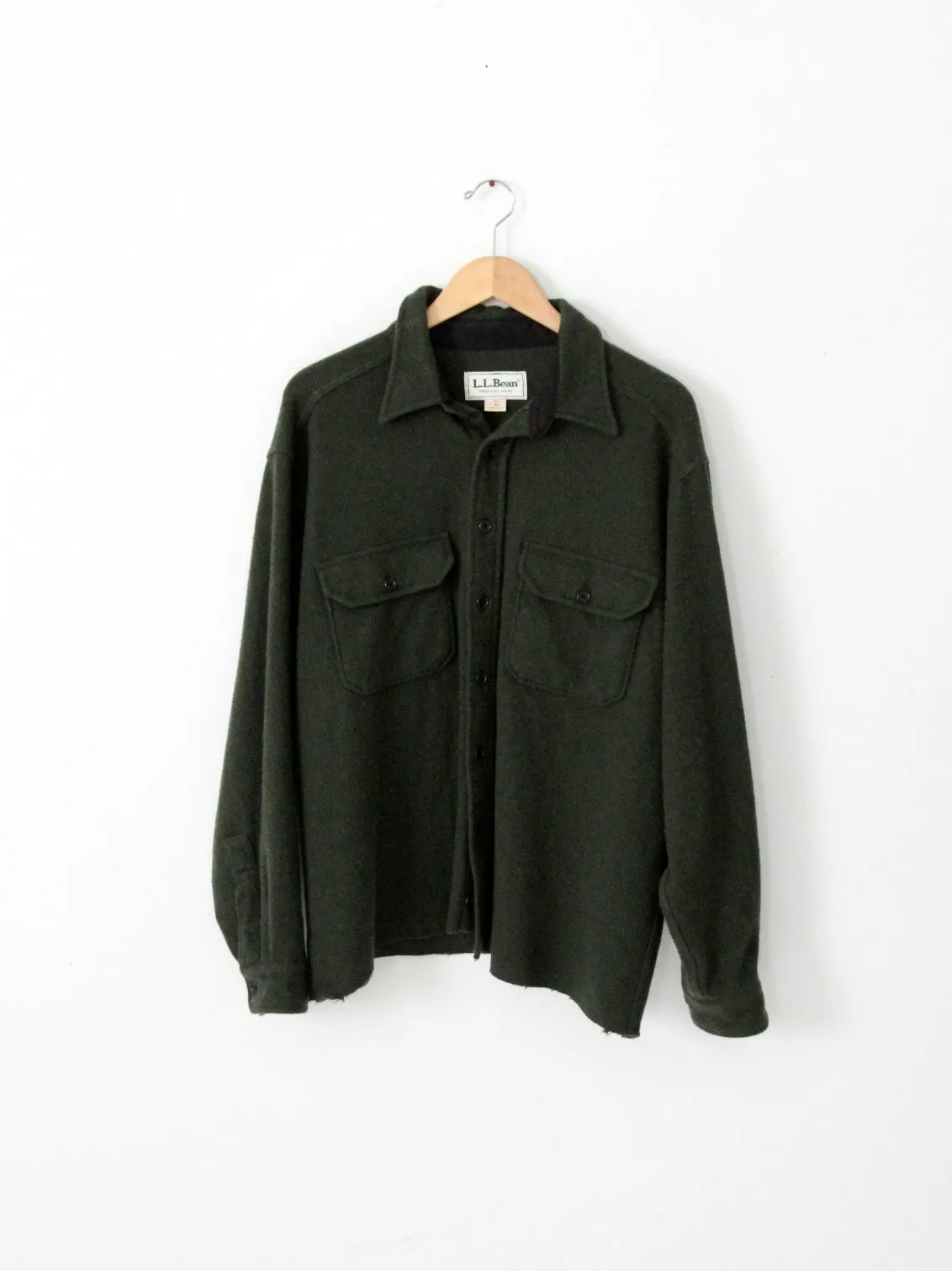 vintage L.L. Bean fleece shirt jac