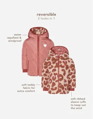 Winter jacket Nieuwaal - reversible - Cedar Wood | Noppies